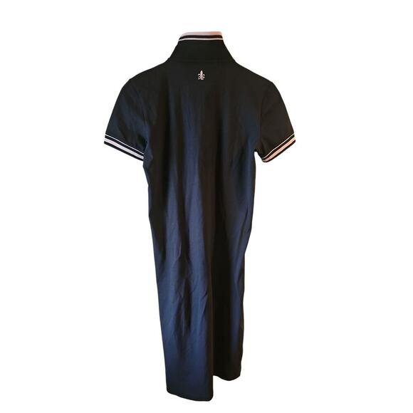 Fior Da Liso sz small navy pink polo equestrian dress front zip - Picture 5 of 9